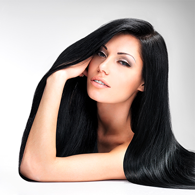 Resultado em cabelo liso