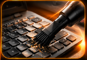 Uso no teclado